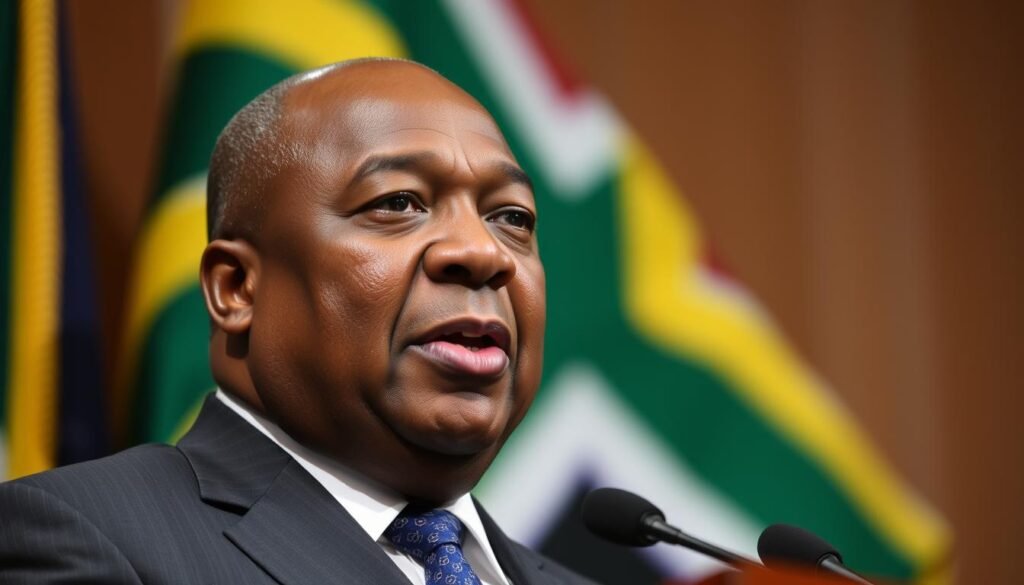Presiden Cyril Ramaphosa berpidato tentang reformasi politik di Afrika Selatan pasca-Apartheid Presiden Cyril Ramaphosa berpidato tentang reformasi politik di Afrika Selatan pasca-Apartheid
