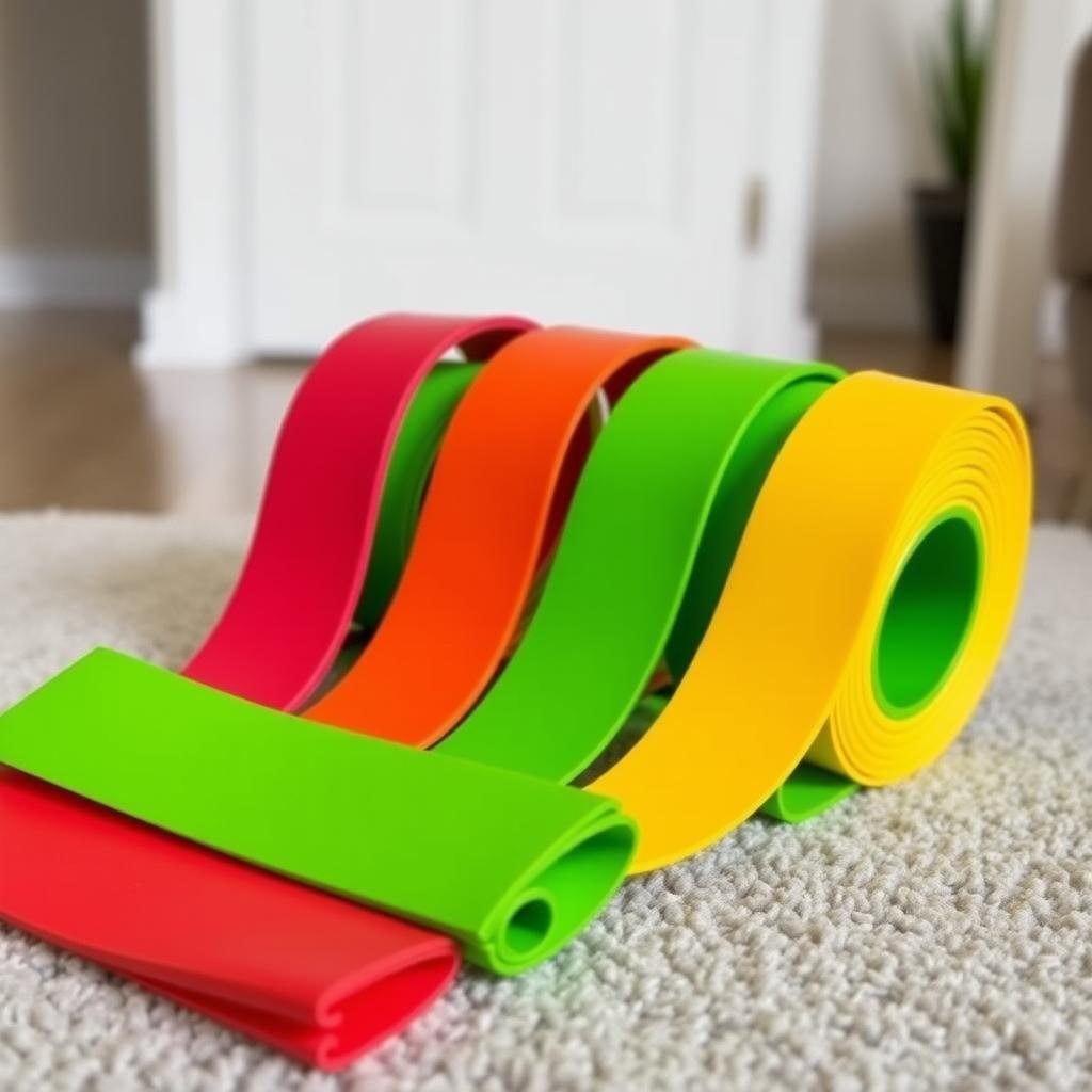 Resistance band set untuk latihan di rumah Resistance band set untuk latihan di rumah