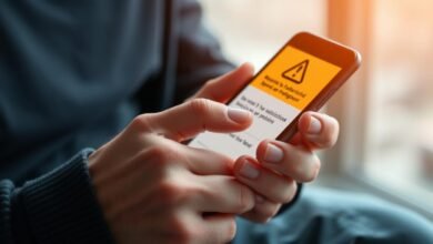 Seseorang mengklik tautan phishing saat transaksi digital
