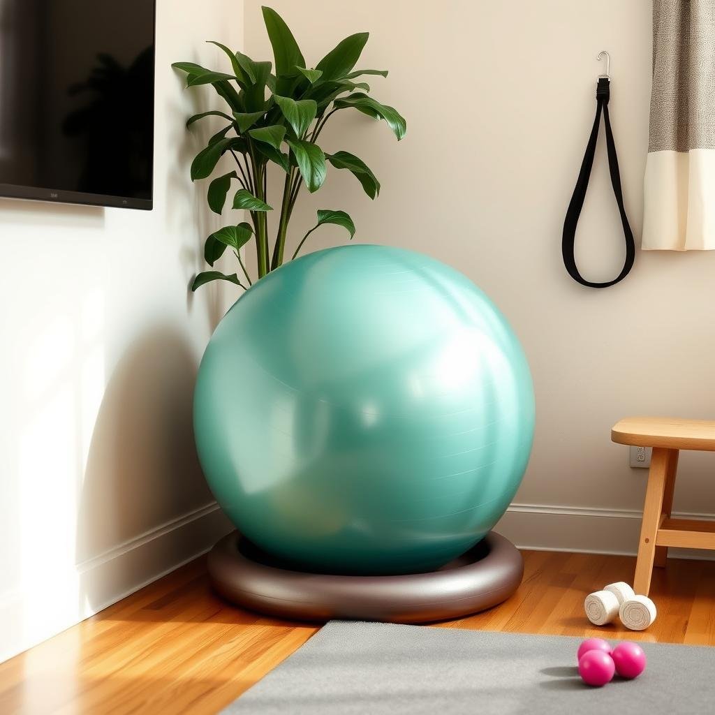 Stability ball untuk latihan core di rumah Stability ball untuk latihan core di rumah